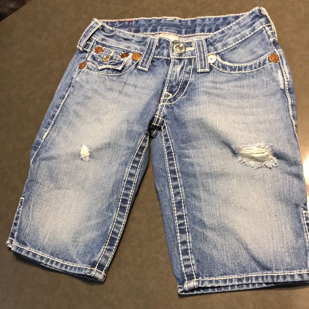True Religion Denim Short Bermuda Distressed 25